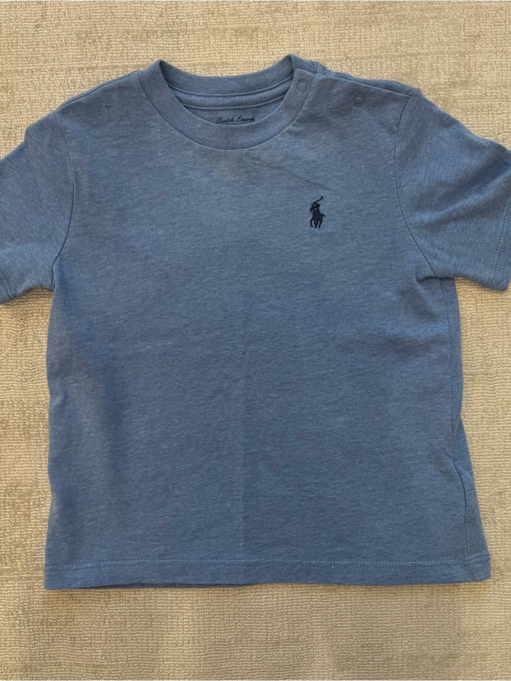 Ralph Lauren Blue Short-Sleeve Logo Tee - Kids
